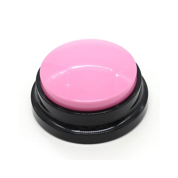 Agiufgs Pet Communication Button ABS, Recordable Sound Button for Pet Training, for Dog and Cat Communication Training, Pink