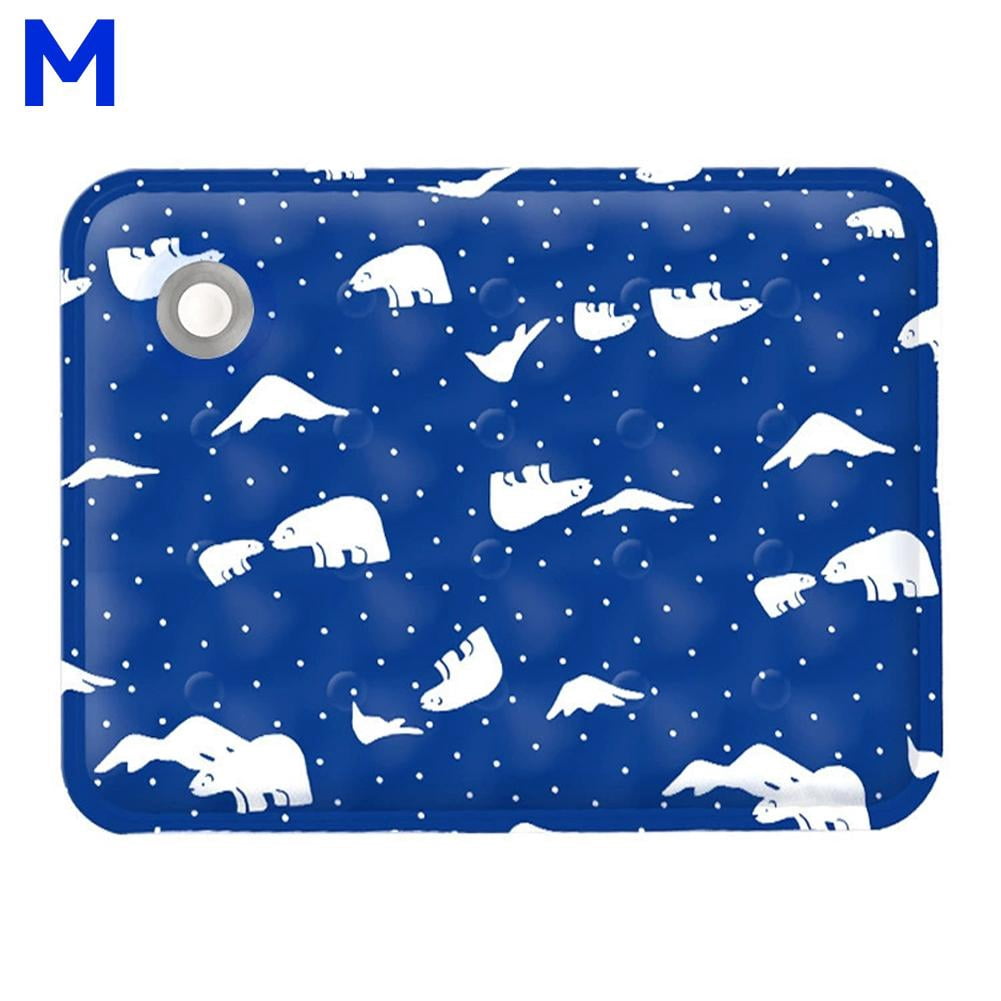 Agiufgs Pet Cooling Mat Ice Silk Fabric, Instant Cooling Without Pre ...