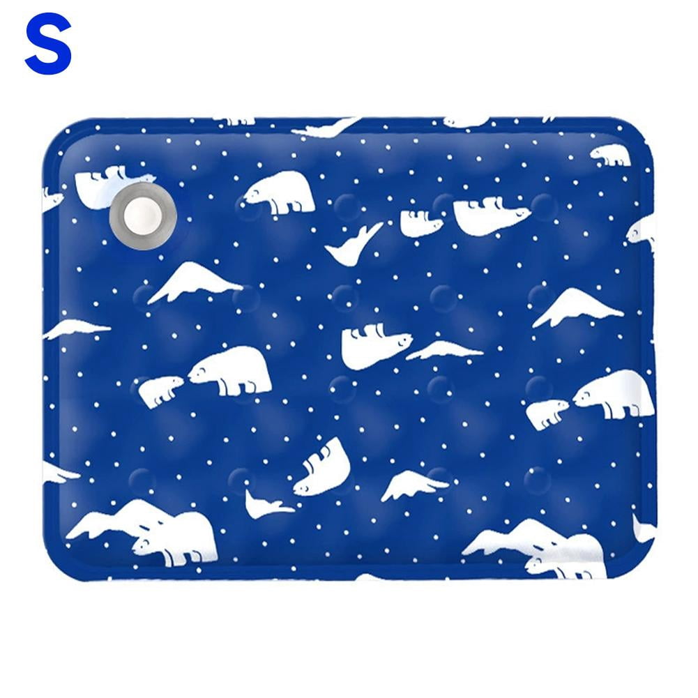 Agiufgs Pet Cooling Mat Ice Silk Fabric, Instant Cooling Without Pre ...