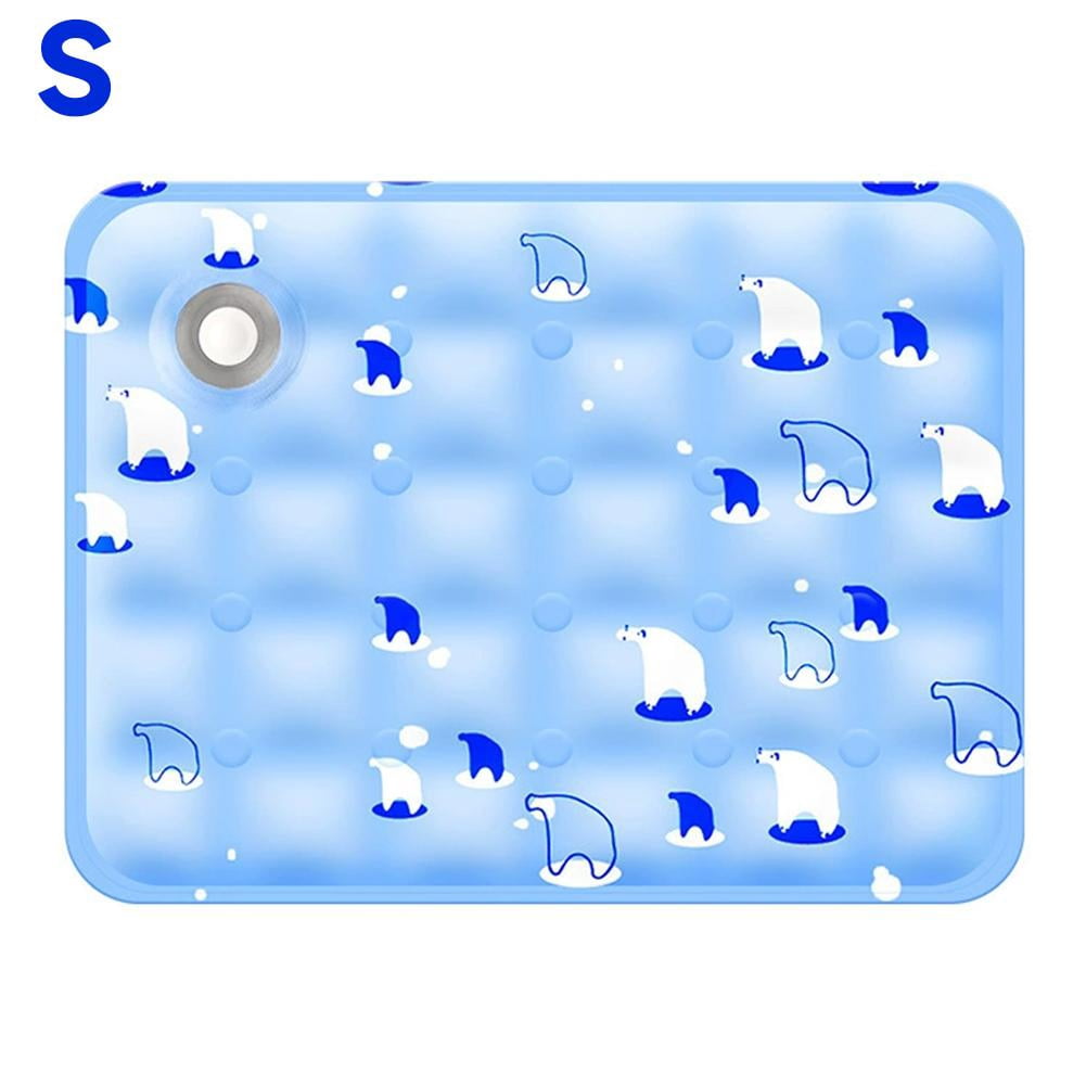 Agiufgs Pet Cooling Mat Ice Silk Fabric, Instant Cooling Without Pre ...
