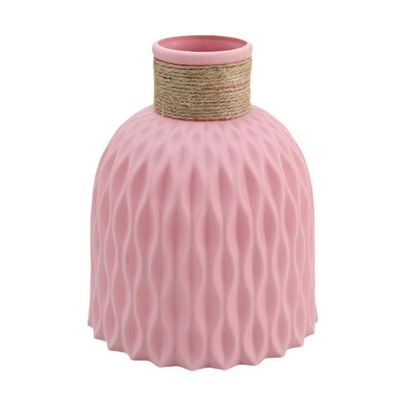 Agiufgs Plastic Pineapple Vase 14.5 X 12, Non-Melting and Unbreakable with Gift Design, for Home Decor Dining Table Events, Pink