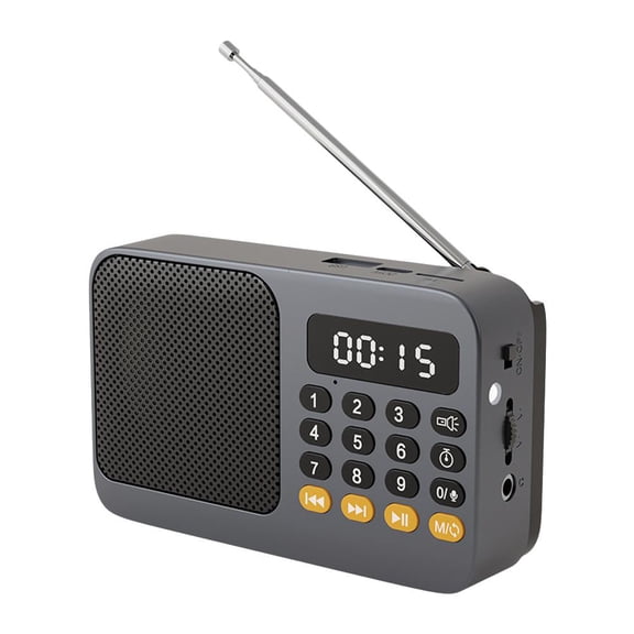 Agiufgs Portable Bluetooth Radio Dsp, High-Fidelity Audio with 4 Playback Modes, for Home Office Outdoor Listening Setup, Blue