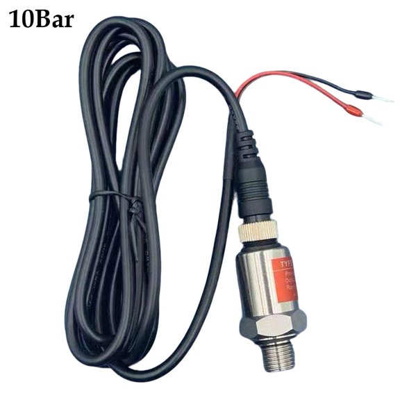 Agiufgs Pressure Transducer 0-145 Psi 0.51, Precision Pressure Monitoring for Stable, for Variable Frequency Constant Pressure, Straight 10bar