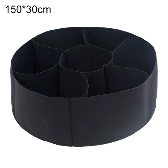 Agiufgs Raised Garden Bed non-woven Fabric, Optimal Drainage and Aeration, for Balconies Patios Gardens Setup and Daily Use, Black