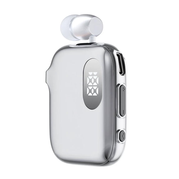 Agiufgs Retractable Bluetooth Headset Pc+abs, 90 Hours Talk Time Type-C Fast Charging, for Commuting Riding and Daily Use, Black
