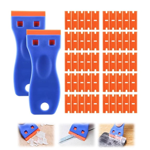 Agiufgs Scraper 3.94 in Adhesive, Removes Stubborn Residue with Plastic Scraper Design, for Cleaning Adhesive From Phone, Multicolor