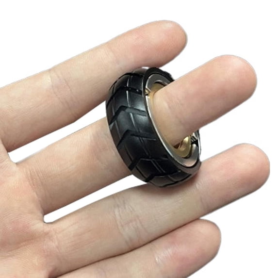 Agiufgs Stainless Steel Fidget Spinner, 1.3 in Outer Diameter, Stress Relief & Focus Tool, Perfect for Office Work and Daily Carry
