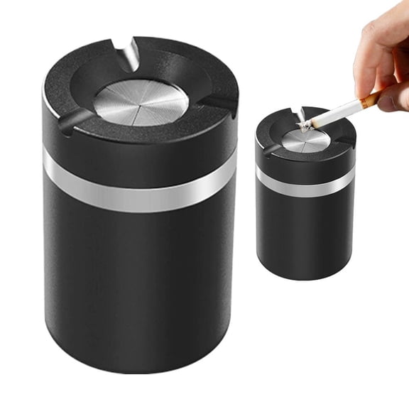 Agiufgs Stainless Steel Rotating Lock Container, 360° One-Hand Open Lid Prevents Leaks, Ideal for Car Cup Holder or Kitchen Counter Storage