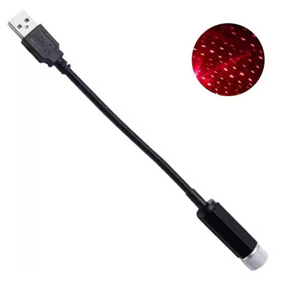 Agiufgs Star Projector Lamp USB, 360 Rotating Starry Sky Light, for Bedroom Car Outdoor Parties Setup and Daily Use, Red, One Size