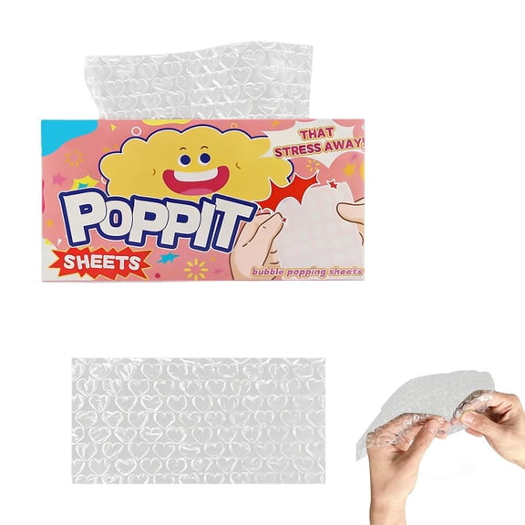 Agiufgs Stress Relief Bubble Sheets, Bubbles to Relieve Stress and Improve Focus, for Office Home Travel Classroom, Multicolor