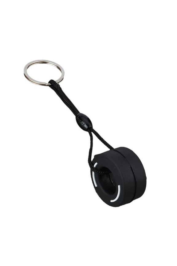 Tire Keychain Soft Rubber Key, Realistic Car Tire Design, for Keychain Backpack Pendant Car Interior Accessory, White