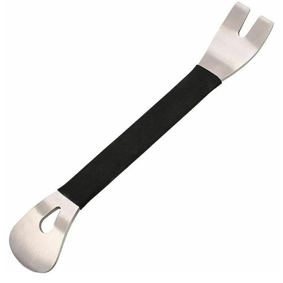 Agiufgs Trim Removal Tool 7.68, Double-Head Design for Rivet and Panel Removal, for Automotive Dashboard Disassembly, Black, One Size