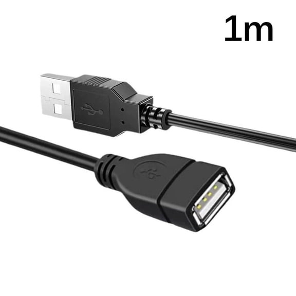 Agiufgs USB 2.0 Extension Cable 39.4 in Male to, Extends USB Connection Distance, for Computer Laptop TV Gaming Console, Black