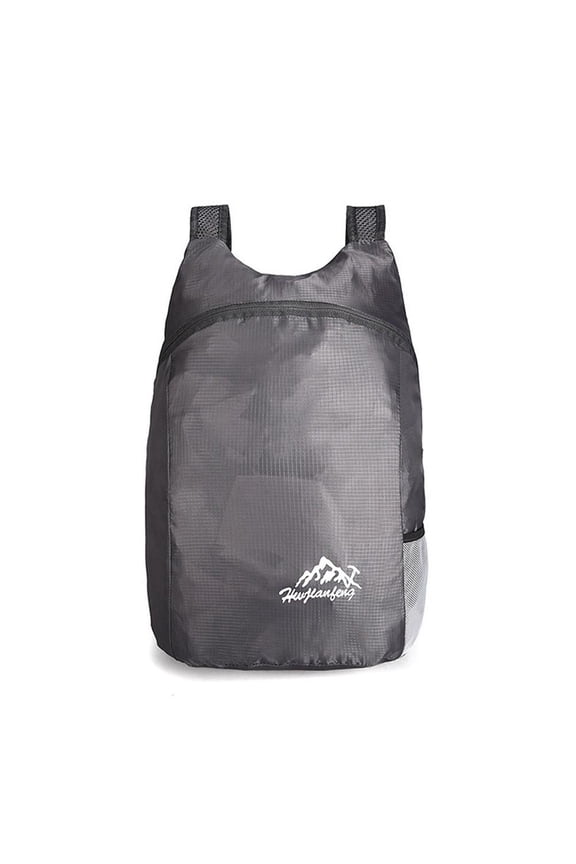 Ultralight Backpack 3 Oz Ripstop Water, Folds Into Palm-Sized Pouch, for Travel Hiking Daily Commute Setup and Use, Gray