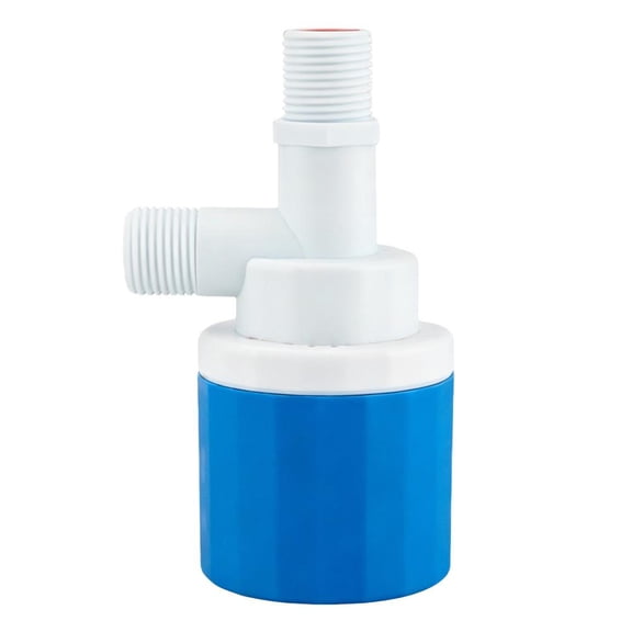 Agiufgs Water Level Control Valve Plastic, Automatic Water Shutoff, for Water Tanks Pools Livestock Troughs Aquariums, Blue