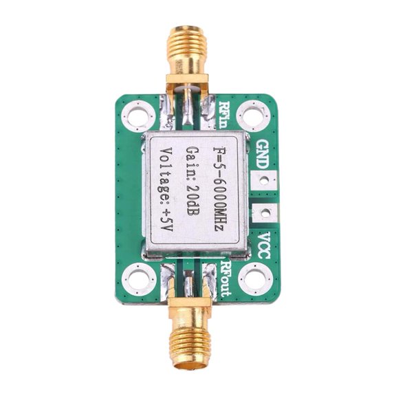 Agiufgs -Wideband Power Amplifier 5-6000, Wide Dynamic Range Rf Amplification, for Fixed-Gain Rf, Green