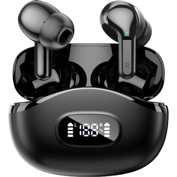 Agiufgs Wireless Bluetooth Earbuds, Black
