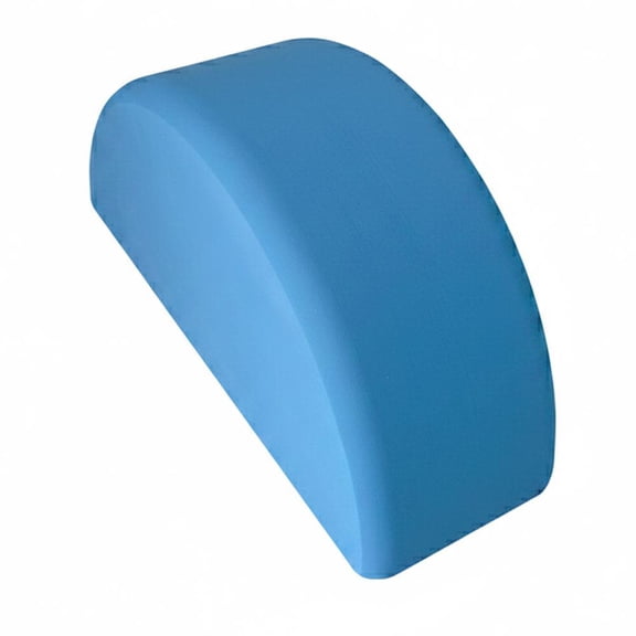 Agiufgs D-Shaped Yoga Block 9.1 X 5.9 X 3.9, Compression-Resistant Eva Foam Support, for Pilates Yoga and Physical Therapy, Blue