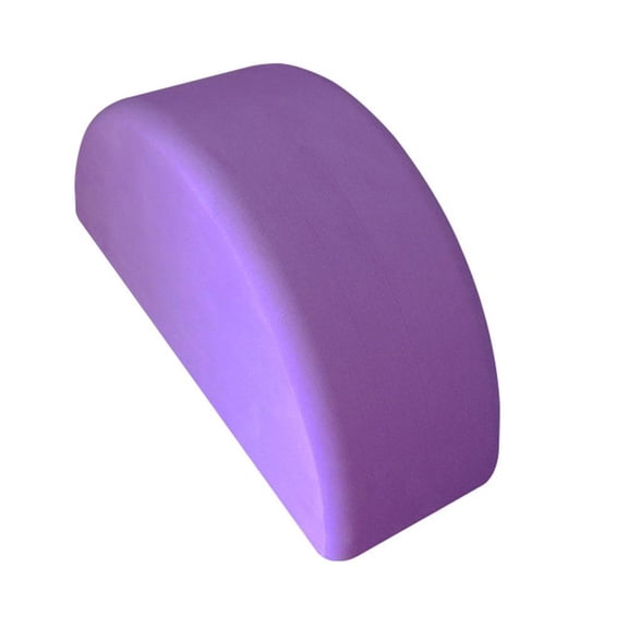 Agiufgs D-Shaped Yoga Block 9.1 X 5.9 X 3.9, Compression-Resistant Eva Foam Support, for Pilates Yoga and Physical Therapy, Purple