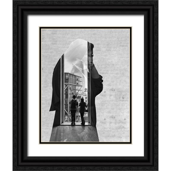 Agius, Martin 26x32 Black Ornate Wood Framed with Double Matting Museum Art Print Titled - Project Double Exposure 04