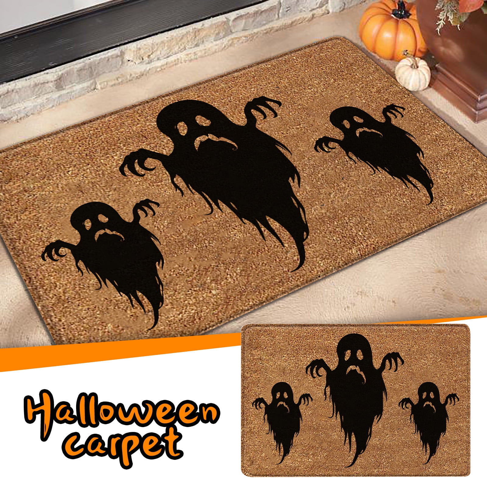 AgjDHH Halloween Decorations Clearance, Halloween New Door Mat Non Slip