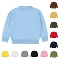 thumbnail image 1 of Agkizg Baby Boys Fall Lightweight Solid Color Crewneck Sweater, Long Sleeve Cotton Knit Soft Top for Daily Wear and Play, Sizes 12-18 Months, 1 of 6