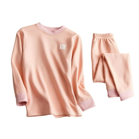 Agkizg Boys Girls Fleece Pajama Sets,Girls 2-Piece Warm Sleepwear Clothes Set,Long Sleeve Pajamas Top and Sleep Pants 2 Piece Loungewear Set Soft and Comfortable Homewear Nightwear Sets 13-14 Years