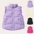thumbnail image 1 of Agkizg Boys Girls Winter Down Jacket Vests,Sleeveless Warm Puffer Jacket,Solid Color Sleeveless Warm Casual Jacket, 1 of 6