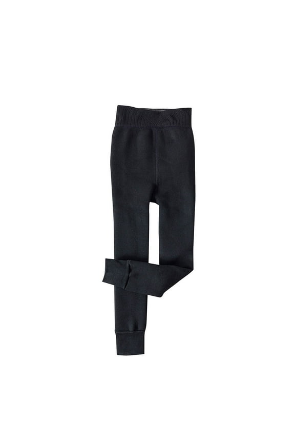 Boys and Girls Winter Fleece Lined Pants,Kids High Waisted Thick Warm Pants,Girls Solid Color Fleece Lined Pants 3-12 Years Winter Warm 9-Point Leggings Outer Wear Thermal Thickened Bottoms