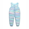 thumbnail image 1 of Agkizg Boys and Girls Winter Warm Jumpsuit,Kids Wide Leg Overalls,Kids Pants for Boys Girls 1-5 Years Winter Fall Sleeveless Wash-Down Cottons Thick Overalls Jumpsuit Outer Wear Pants, 1 of 4