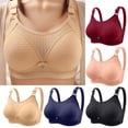 thumbnail image 1 of Agkizg Classic Thin Molded Cup Bra Wireless Breathable Soft Comfortable Light Support Everyday Wear Bralette (Women's or Women's Plus), 1 of 5