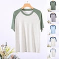 thumbnail image 1 of Agkizg Fall Men's Short Sleeves Pajama Tops,Men's Cotton Sleepwear T-Shirt,Casual Fashion Comfy Short Sleeve Solid Pullover Round-Neck Pajama Tops, 1 of 3