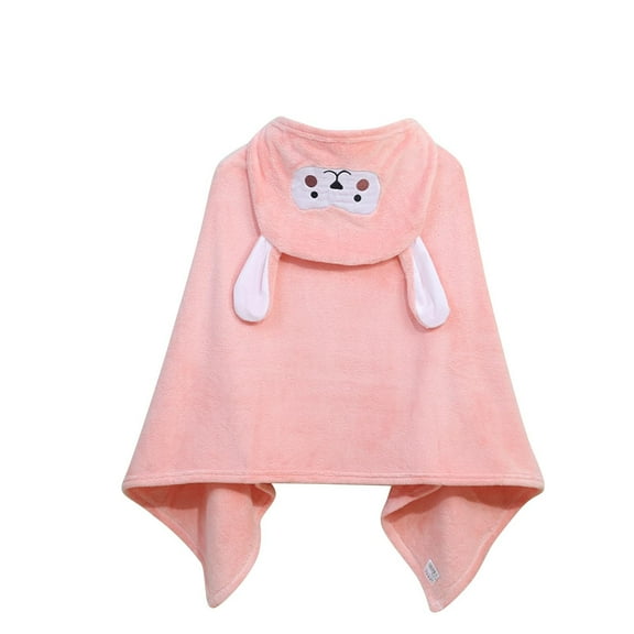 Agkizg Fall/Winter Toddler Boys Girls Fleece Lined Bathrobe,Long Robes for House Robes,Kids Bathrobe 7-14 Years Hooded Print Plushs Robe Absorbent Sleepwear Home Wear