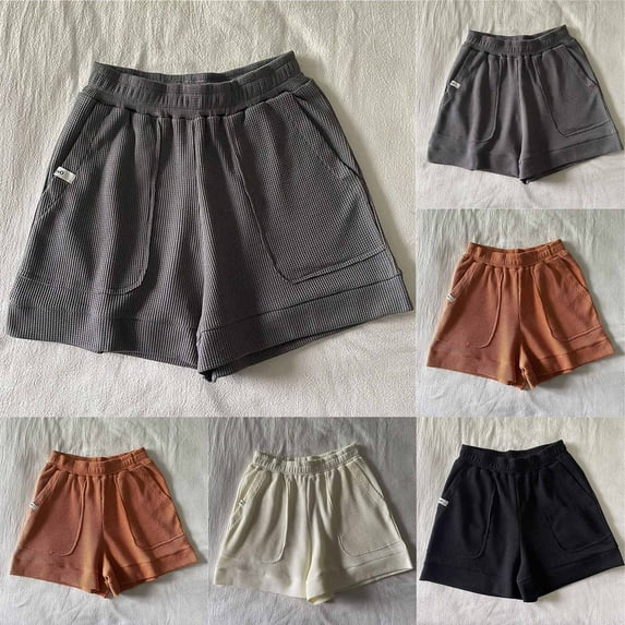 Agkizg Fall Women's Plus Size Pajamas Shorts,Women Cotton Pajamas Shorts Soft Sleepwear Bottom Shorts Loose Home Shorts Lightweight Loungewear Shorts