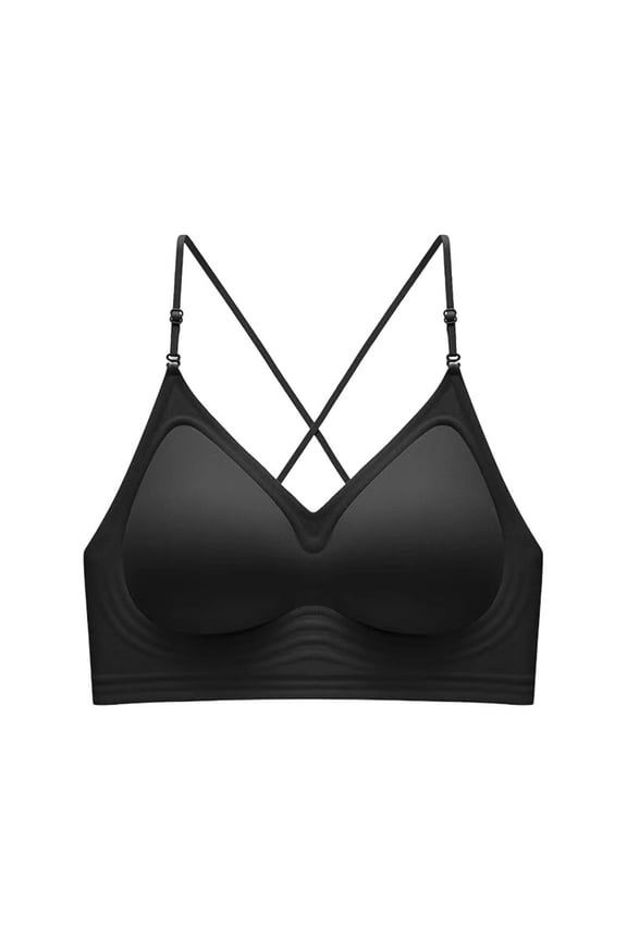 Fashion Solid Color Push Up Bra Side Support Racerback Bra Lift and Comfortable Everyday Wear Underwears (Women's or Women's Plus)