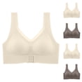 thumbnail image 1 of Agkizg Front Closure Bras for Women Push Up Mesh Wireless Padded Hook‑and‑Eye Closure Bras Daily Comfortable, 1 of 7