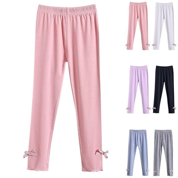 Agkizg Girls Cottons Leggings Pants,Girls Leggings Tights Pants,Fashionable Children's Comfortable Pants Mid Size Children's Thin Casual Thin Leggings