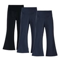 thumbnail image 1 of Agkizg Girls High Waist Flare Leggings Stretchy Yoga Pants for Fall Sports (3-Pack), Sizes 14-15 Years, 1 of 5