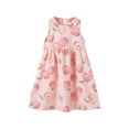 thumbnail image 1 of Agkizg Girls Summer Dress Cottons Floral Print Ruffle Sleeve Round Neck A-line Princess Dress Comfortable Fitting Dress,Sizes 7-8 Years, 1 of 3