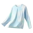 thumbnail image 1 of Agkizg Girls Tops,Toddler Girls Fall Clothing,Kids Long Sleeve T-shirts Cool Outdoor Tie-Dyes Ice Silk Athletic Quickly-Dry Tops Sun Protection Tees, 1 of 3