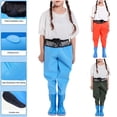 thumbnail image 1 of Agkizg Kids Chest Waders Waterproof Fishings Bib Overalls with Boots for Boys Girls, Crabbing Clamming Hunting Wading Gear, Sizes 6-7 Years, 1 of 6