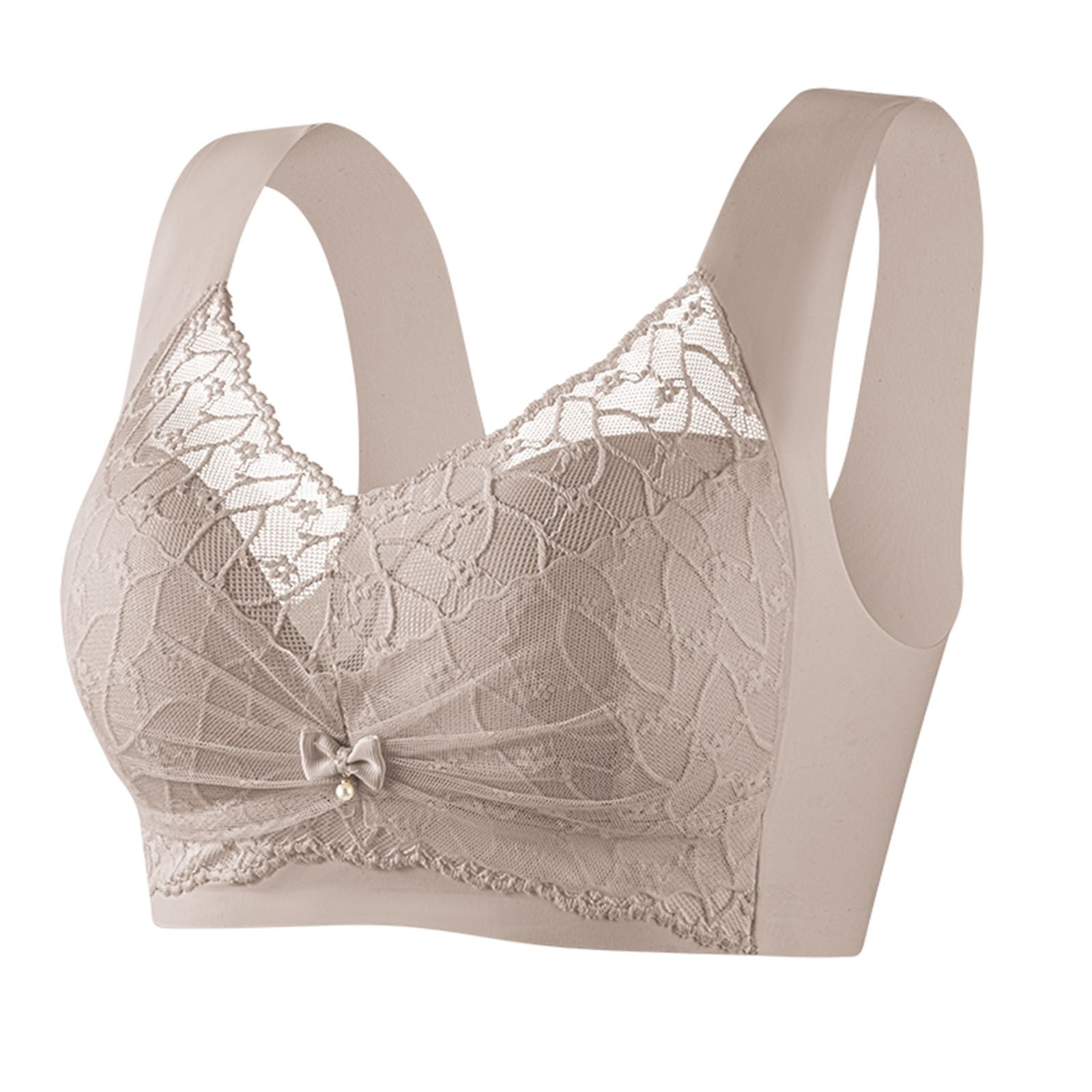 Agkizg Lace Wireless Bra Lift Push Up Seamless Breathable Comfortable ...