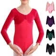 thumbnail image 1 of Agkizg Long Sleeve Leotards for Girls Gymnastics Kids Toddler Tumbling Outfits, Sizes 2-15 Years, 1 of 5