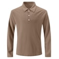 thumbnail image 1 of Agkizg Men Long Sleeve Shirts,Mens Casual Shirts,Men's Long Sleeve Turn-Down Collar Solid Color Shirt With Buttons Casual Formal Daily Tops, 1 of 4