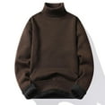 thumbnail image 1 of Agkizg Men Long Sleeve Shirts,Mens Casual Shirts,Men's Solid Color Knitted Turtleneck Sweater, 1 of 5
