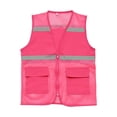 thumbnail image 1 of Agkizg Men's Fall Winter Vests, Solid Mesh Cargo Vests, V-Neck Multi Pockets Sleeveless Jacket Lightweight Outdoor Work Waistcoat, 1 of 5