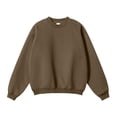 thumbnail image 1 of Agkizg Men's Pullover Crewneck Sweatshirt,Mens Casual Winter Sweatshirt,Men's Solid Color Crewneck Loose Long Sleeve Pullover Non-Hooded Hoodie, 1 of 3