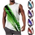 thumbnail image 1 of Agkizg Men's Workout Tank Top Pull On Crew Neck Light Graphic Print Sleeveless Gym Top, 1 of 4