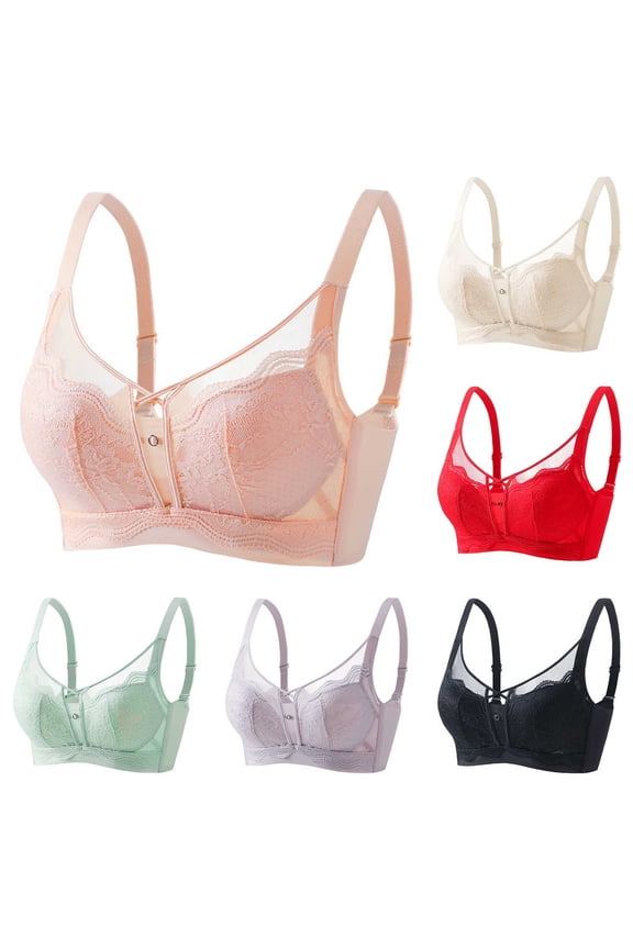 Paper Thin Cup Wireless Bra,Push Up Side Smoothing Comfortable Adjustable Bra,Breathable Stretchy Seamless Daily Casual Wear Bra (Women's or Women's Plus)