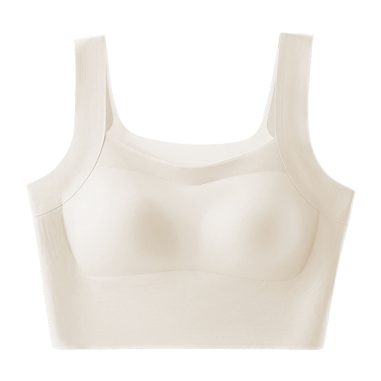 Agkizg Plus Size Bras for Women Push Up Solid Color Wireless Side ...